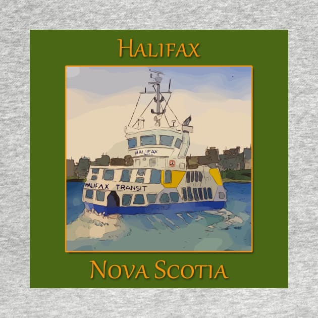 Ferry Boat in Halifax Nova Scotia Canada by WelshDesigns